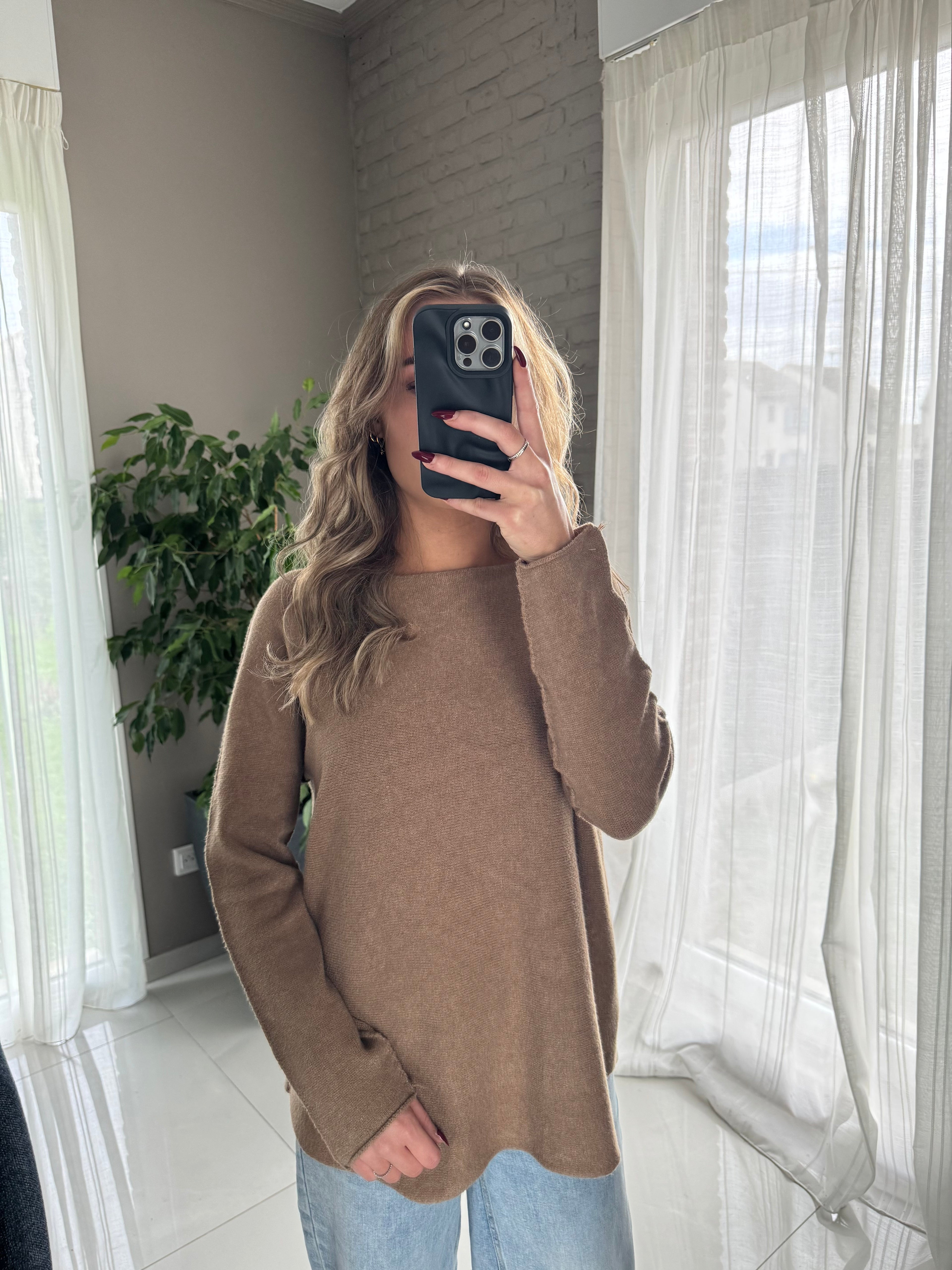 Pull taupe